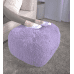 Spongy Microfiber Square Pouf, Lavender