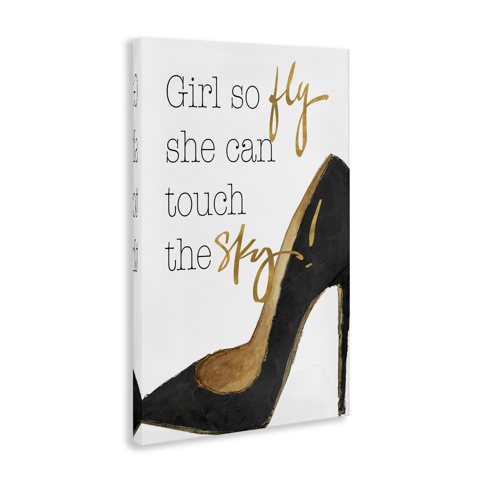 Stupell Industries Touch The Sky Phrase Beauty & Fashion Painting Gallery Wrapped Canvas Art Print Wall Art, 20 x 30