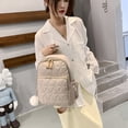 thumbnail image 2 of Mochila Oxford para mujer, mochila grande con cremallera, mochila de viaje grande a la moda (blanco), 2 of 6