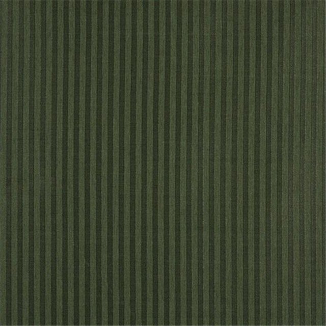 Tissu d'Ameublement à Rayures Deux Tons 54 Po. de Large Vert Foncé