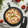 thumbnail image 2 of ZWILLING BBQ+ Plant Fiber Round Pizza Server Board – Lightweight Eco-Friendly Serving Board for Pizza, Charcuterie, Cheese & Appetizers, Slate, 2 of 4