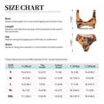 thumbnail image 5 of PAYOHTO Women's Cross Front Bikini Set with High Elasticity Soft Padding Leopard Skin Background Bathing Suit Crop Top Swimsuit, 5 of 9