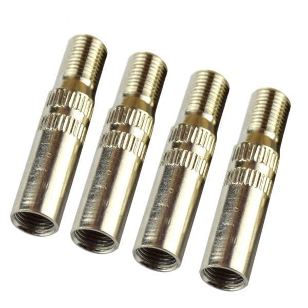 2-6pack 4PCS Car Vehicle Bike Motorcycle Copper Tire Tyre Extension 2 Pcs Sharpla Vástago de tapa de extensión de válvula de neumático