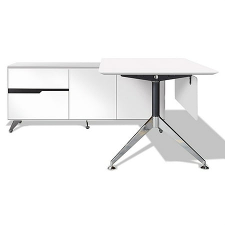 Jesper Office 400 Collection Executive Desk With Return Cabinet