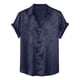 thumbnail image 1 of pstuiky camisetas para hombre, Camisa informal vintage de manga corta con solapa y botones de color liso para hombre ropa de hombre xl, 1 of 2