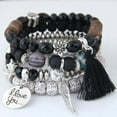 thumbnail image 3 of Boho Crystal Charm Bracelet Set - Multilayer Beaded Bracelets for Women, 3 of 3