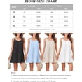 thumbnail image 6 of Fiophy 100 percent Linen Ruffle Dress Scoop Neck Sleeveless Spaghetti Strap Backless Flowy Summer Casual Beach Short Cami Dresses, White ,XL, 6 of 7