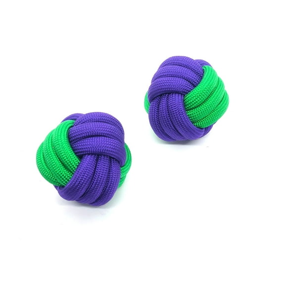 Puppy Dog Rope Knot Ball Toy - 2 Pak Purple