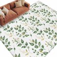 thumbnail image 6 of Green Fall Leaves Area Rug 5x7 Washable Rug Non Slip Farmhouse Botanical Leaf Watercolor Large Area Rug Soft Stainresistant Indoor Floor Carpet for Living Room Bedroom Home Office Dining Room Nursery, 6 of 8