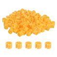 thumbnail image 1 of Uxcell 300-Pack Marcadores de Perchas de Ropa en Blanco, Clips de Prenda de Plástico para Perchas de Ropa [Amarillo Jengibre], 1 of 1