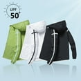 thumbnail image 3 of MIASHUI Veste Homme Protection Solaire UPF Anti-Uv Ultra Fine Respirante à Capuche Sportive Verte,TG, 3 of 3
