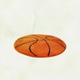 thumbnail image 5 of Etereauty 1Pc Round Carpet Parlor Mat Skid Resistance Decorative Chair Carpet for Bedroom Living Room (Basketball), 5 of 6