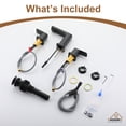 thumbnail image 4 of CASAINC 8 in. Widespread Double Handle Bathroom Sink Faucet with Pop-up Drain in Matte Black, 4 of 9