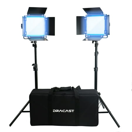 Dracast LED500 X Series Daylight LED 2 Light Kit with Nylon Padded Travel Case