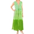 thumbnail image 5 of HAPPY BAY Women's Cotton Summer Beach Open Front Slouchy Kimono Beachwear Duster Cardigan for Womens L-XL Fern, Stripes, 5 of 6