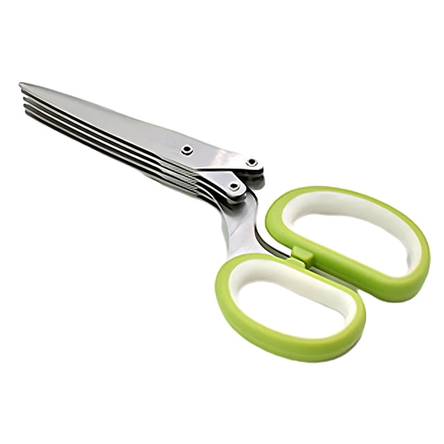 Yuarrent Tijeras multifunción resistentes al óxido para una cocina versátil que necesita un cortador de cocina de agarre cómodo Cocina y Comedor verde blanco