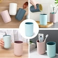 thumbnail image 3 of Bathroom Cups, Unbreakable Reusable Drinking Cups Set of 4 Colors Plastic Toothbrush Holder Tumbler 330ml Dishwasher Safe, 3 of 4