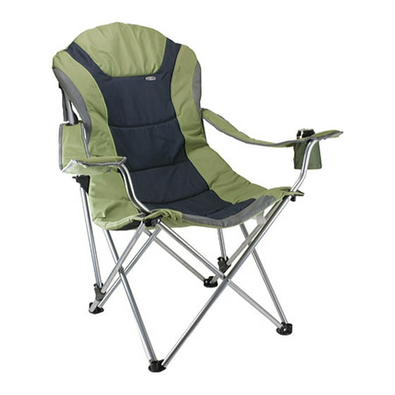 Picnic Time Portable Reclining Camp Chair Red Gray Com