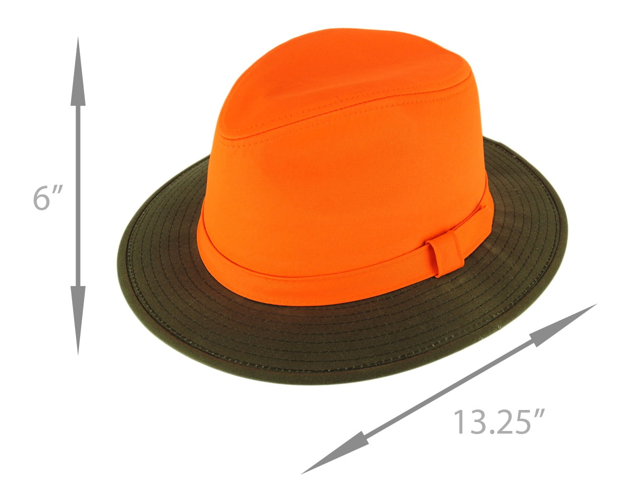 blaze orange fedora