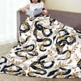 thumbnail image 6 of Sikiie Snake Ultra-Soft Micro flannel Blanket Luxury All Seasons Warm Blanket for Bedding Sofa and Travel (4 sizes)-80"x60", 6 of 7