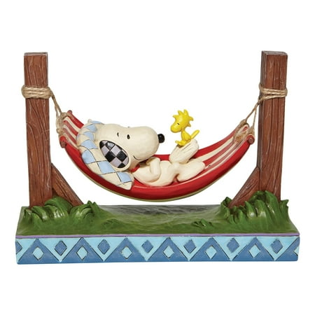 Enesco Peanuts by Jim Shore Snoopy Woodstock in Hammock Figurine