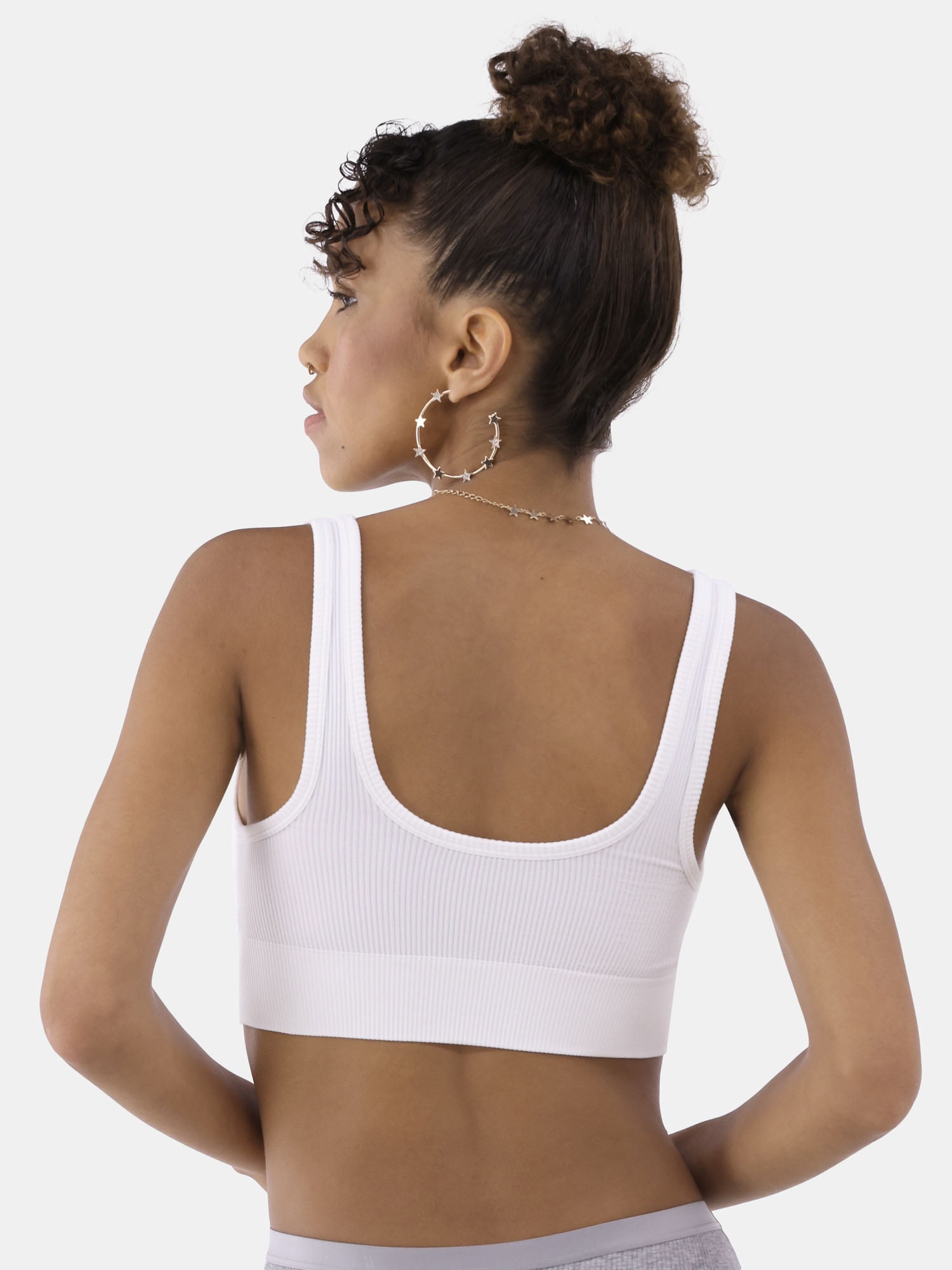 No Boundaries Women's Double Scoop Seamless Bra, Sizes XS-XXXL