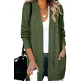thumbnail image 5 of Womens 2023  Open Front Long Sleeve Cardigans Sweaters Coats with Pockets, 5 of 8