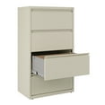 thumbnail image 4 of Hirsh Pro 30 Inch Wide 4 Drawer Metal Lateral File Cabinet for Home and Office, Holds Letter, Legal and A4 Hanging Folders, Putty, 4 of 6
