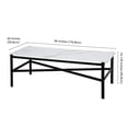 thumbnail image 5 of Evelyn&Zoe Metal Marble Coffee Table in Black and Bronze, 5 of 7