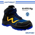 thumbnail image 2 of Zapato de Seguridad WSM tipo tenis, Ergonómico y muy ligero. Con casquillo de Policarbonato. Bota Industrial y multifuncional. Es un calzado de trabajo dieléctrico y antiderrapante. Est 2959-MT WSM  2959MTNGO280, 2 of 7