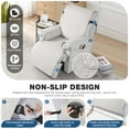 thumbnail image 4 of TAOCOCO 100% Waterproof Recliner Cover, Large Reclining Chair Slipcover Recline Sofa Cover with Non-Slip Granule, Cream, 4 of 7
