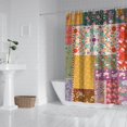 thumbnail image 3 of Artistic Nordic Style Shower Curtain 72x84 Inches, Quick-Drying Polyester with Plastic Hooks, Boho Chic Earthy Tribal Ethnic Bathroom Design, 3 of 5