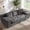 Gray, variant on 70" Boneless Couches and Loveseats, 3 Seater Sofa Corduroy Couch, No Assembly Required, Grey