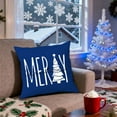 thumbnail image 2 of Xuniizn Christmas Pillow Covers 18x18 inch Xmas Decorations Soft Plush Faux Fur Wool Christmas Throw Pillow Cases Winter Holiday Decor for Sofa Living Room, 2 of 7