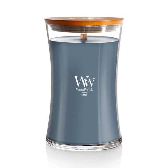 WoodWick Large Hourglass Scented Candle, Crackles as it Burns, Tempest, 21.5 oz.