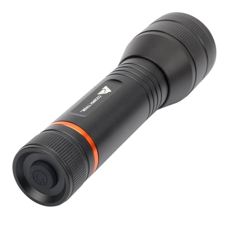 OZARK TRAIL 1500 LUMEN FOCUSING FLASHLIGHT WITH BONUS PENLIGHT, WATERPROOF, BLACK