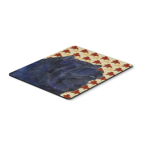 Carolines Treasures SS4355MP "Chow Chow Fall Leaves Portrait Mouse Pad Hot Pad or Trivet" Large multicolor
