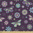thumbnail image 2 of Ambesonne Butterfly Fabric by the Yard Upholstery, Vortex Shapes Design, 1 Yard, Multicolor, 2 of 5