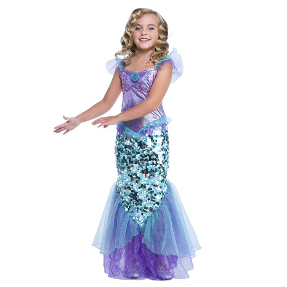 Girls' Mermaid Costume S. Walmart Exclusive.