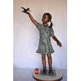 thumbnail image 2 of Young Girl Holding a Bird Outside at The Park - Size: 21"L x 11"W x 49"H., 2 of 12