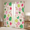 thumbnail image 2 of Feelyou Cartoon Xmas Tree Curtains Pack of 2 (42x84 Each), Winter Christmas Curtains Blackout, Teens Kids Boys Girls Bedroom Curtains, Window Curtains Home Decor, 2 of 6