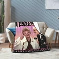 thumbnail image 6 of Angela Lansbury Blanket Flannel Soft Throw Blankets for Bedroom Livingroom Sofa Home 80""X60"", Black, 6 of 6