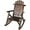 Brown, variant on Tcbosik Outdoor Wood Rocking Chair, Accent Rocker for Balcony, Garden, Patio, Porch, 330 lbs Capacity, Light Gray