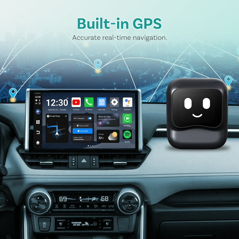 Ottocast Nano Car Ai TV Box Wireless CarPlay & Android Auto