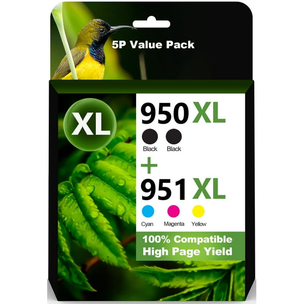 HighYield 950XL 951XL Ink Cartridges Combo Pack Compatible Ink