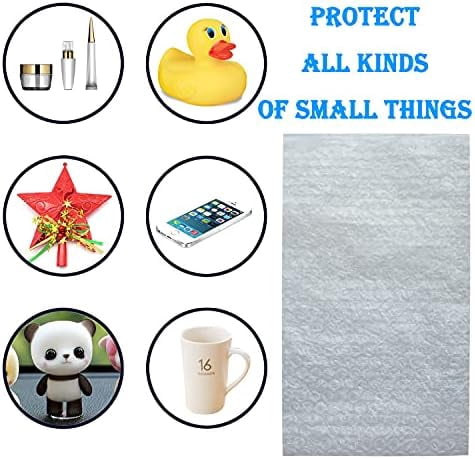 200Pcs Bubble Out Bags&Pouches, 6"x8" Clear Bubble Pouches Wrap Bag, Double Walled Bubble Cushioning Bags for Moving and Storage, Shipping and Packing Supplies for Dishes Glasses Plates