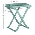 thumbnail image 6 of Safavieh Covina Outdoor Tray Table w/ Removable Top - Rustic Blue, 6 of 7