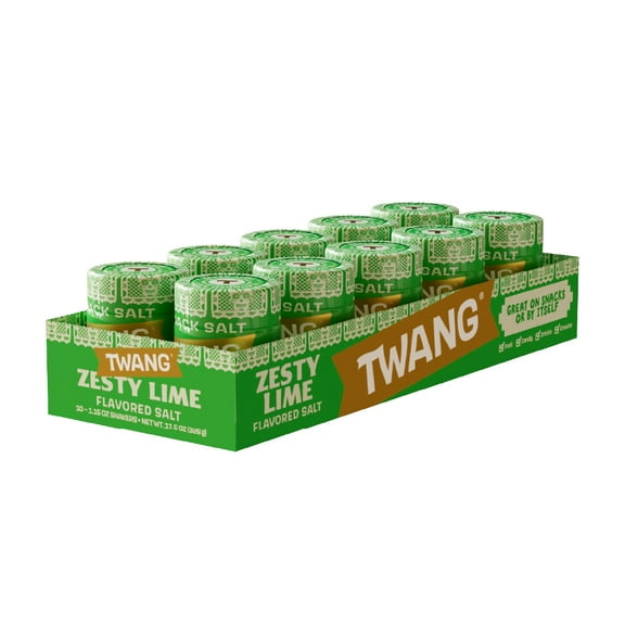 Twang Lime Flavored Snack Salt, 1.5 oz, 10 Count
