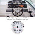 thumbnail image 3 of 7000 RPM Tachometer Fuel Gauge with 7 Color Backlight, Metal 3 in 1 Speedometer Voltmeter for Car, Truck, 12V Vehicles, RV, Boat, Marine Speedometer Gauge, 3 of 7