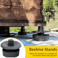 thumbnail image 4 of 3 Ensembles/12 Pcs Supports de Ruche - Pieds de Ruche Robustes - Base de Ruche Apiculture Outils de Support pour Jardin Extérieur, 4 of 7
